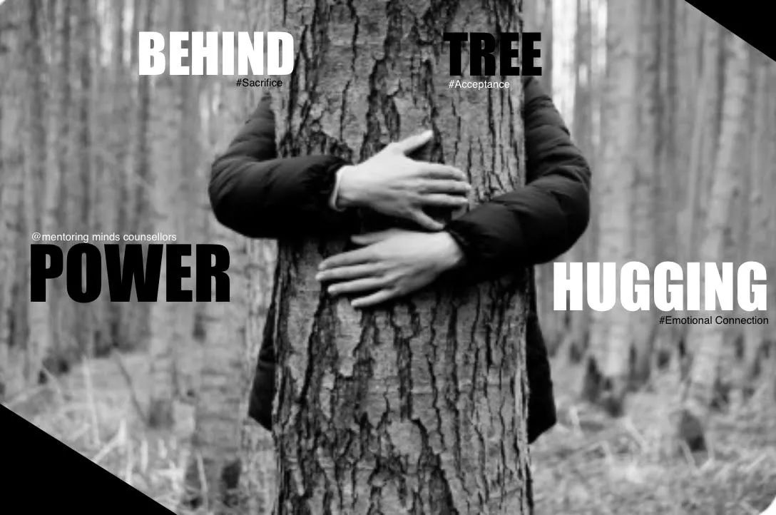 POWER Behind Tree HUGGING